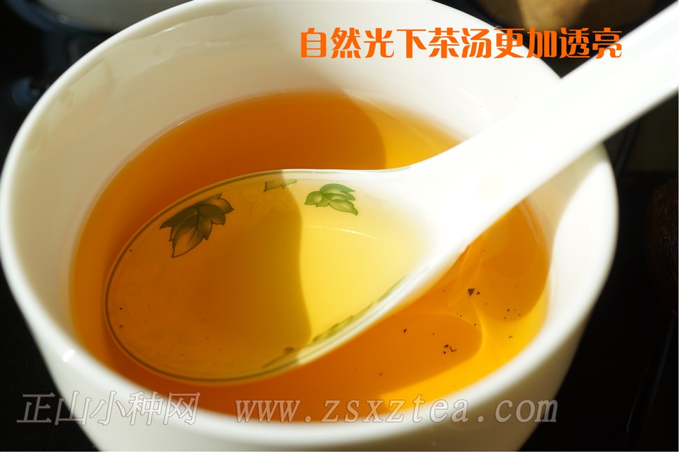 桐木关正山小种野茶汤色